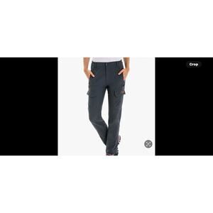 clothin Women's Black Insulated Fleece Lined Snow Pants Size 6 Water Wind Resist